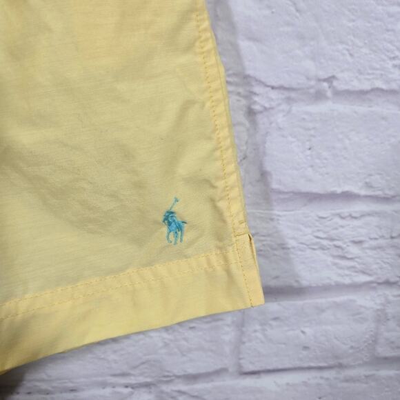 Ms Ralph Lauren Polo Sport Butter Yellow Swim Trunks Shorts Mens Size M L Preppy - Picture 4 of 10